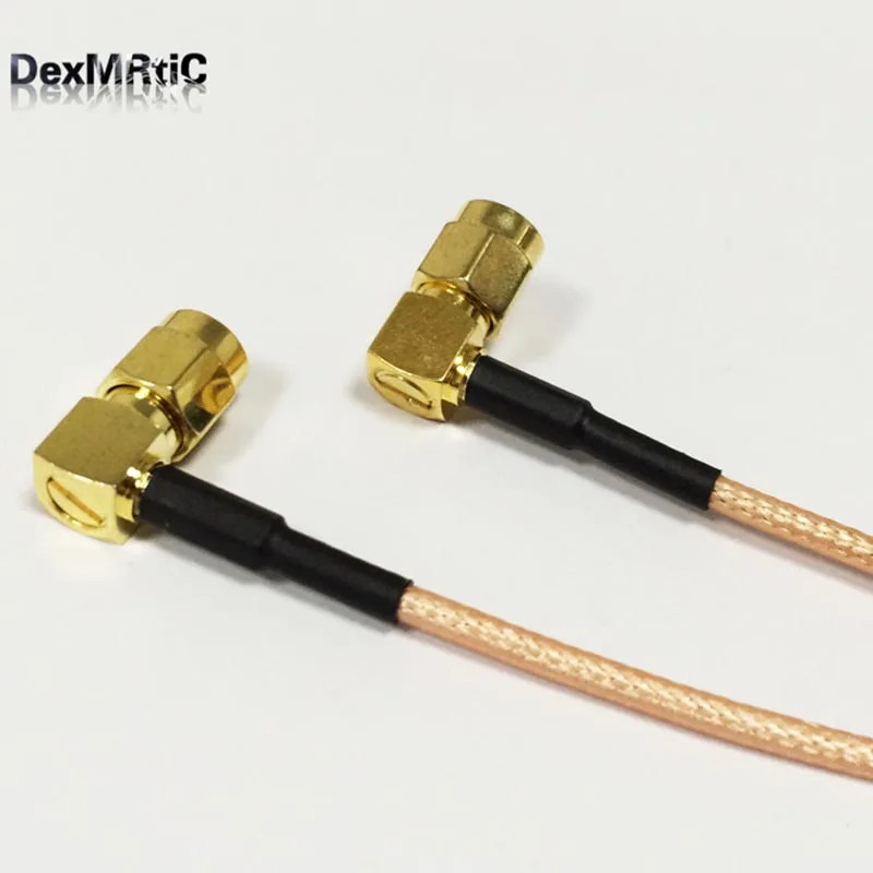 SMA Мужской Прямоугольный переключатель RP-SMA штекер 90 градусов кабель RG316 по оптовой цене Быстрая 15 см " адаптер
