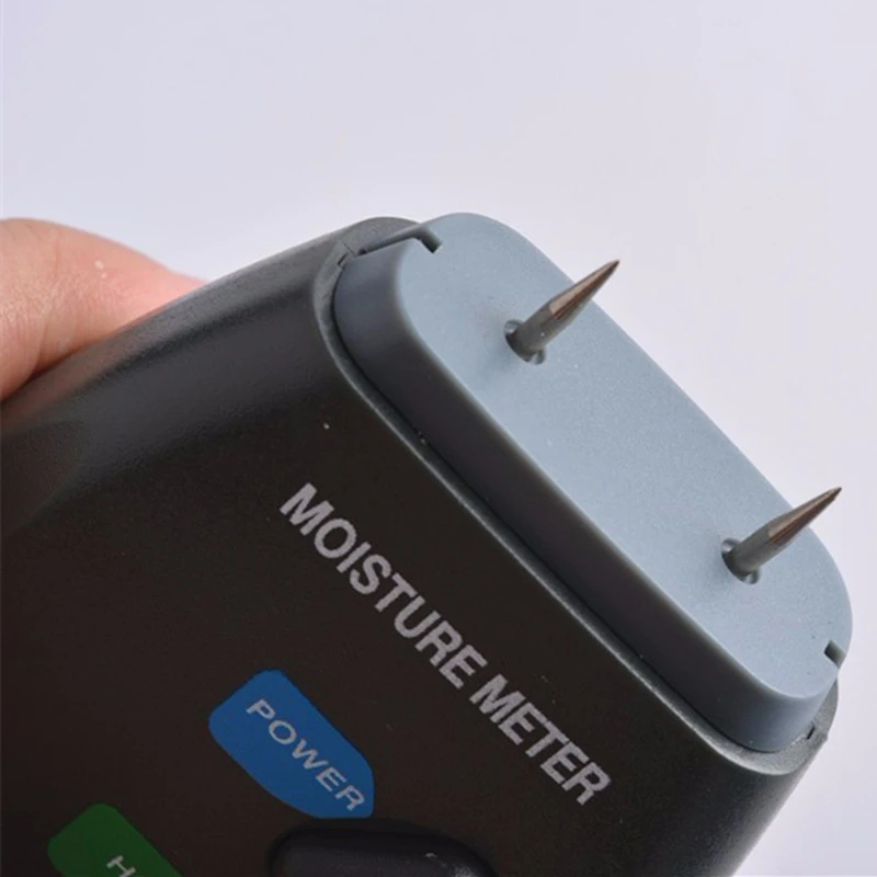 Цифровой влагомер для дерева MD-2G 5%-40% с 2-х контактным детектором, тестером влажности для бамбука, гигрометром и анализатором влажности с ЖК-дисплеем.