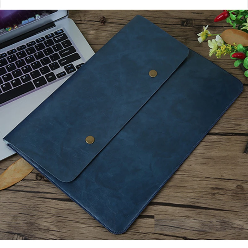Чехол для ноутбука сумка Macbook Pro 13 Touch Bar Air Retina 11 12 3 15 клатч из искусственной кожи с