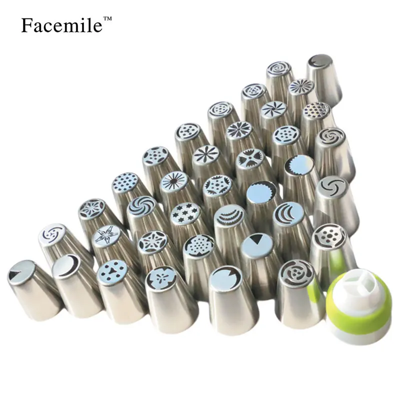 36 шт из нержавеющей стали русские наконечники для выпечки сопла украшения торта