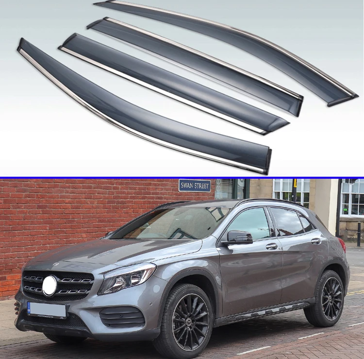 4 шт. пластиковый Наружный козырек для Mercedes Benz GLA Class GLA180 200 220 250 2016 2019|Навесы и