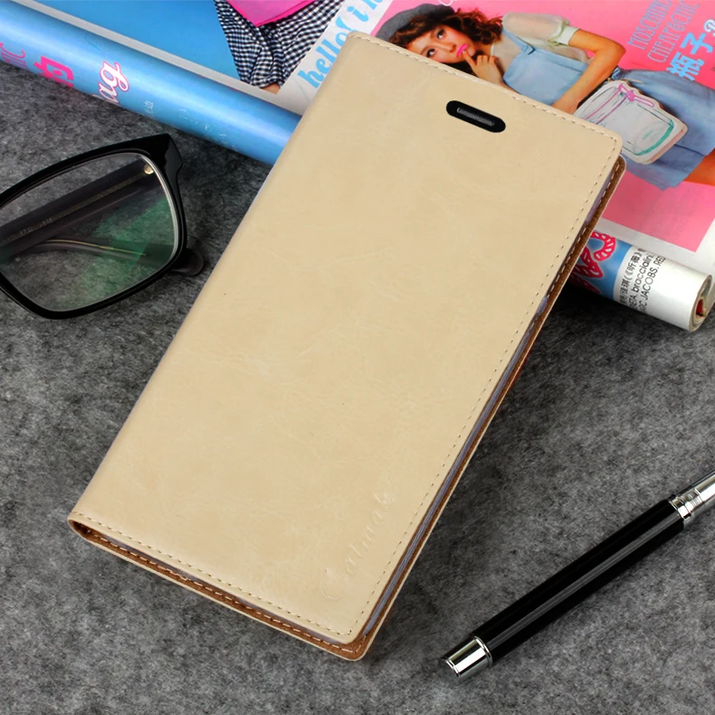 Чехол на присоске для Xiaomi Redmi 4X, высокое качество, роскошная воловья кожа, натуральная кожа, откидная подставка, сумка для мобильного телефона+ Бесплатный подарок