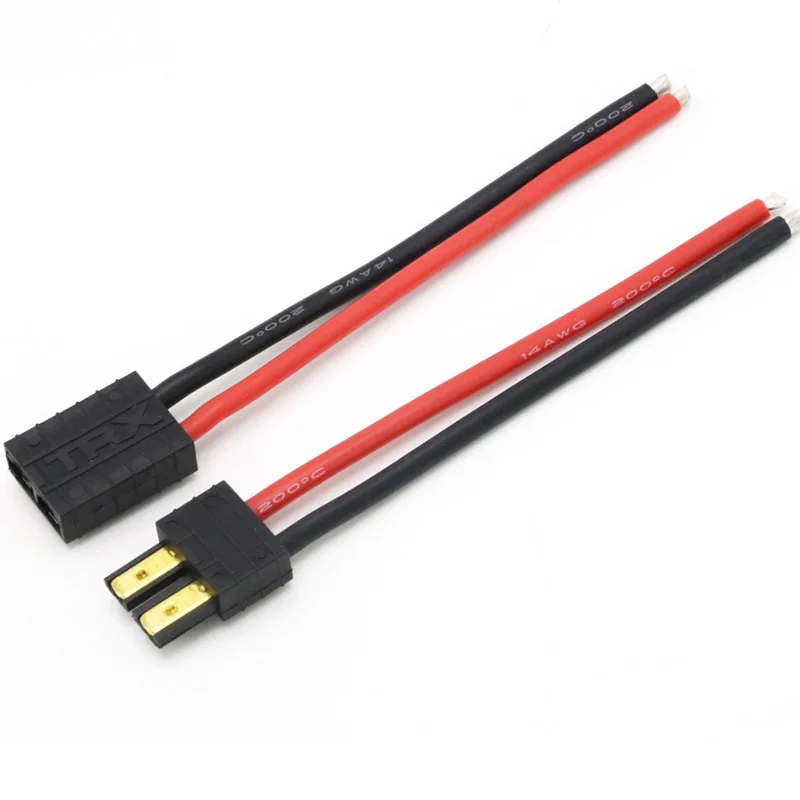 Штепсельная Вилка Trx с силиконовым разъемом 1 шт. 10 см 14AWG для радиоуправляемого