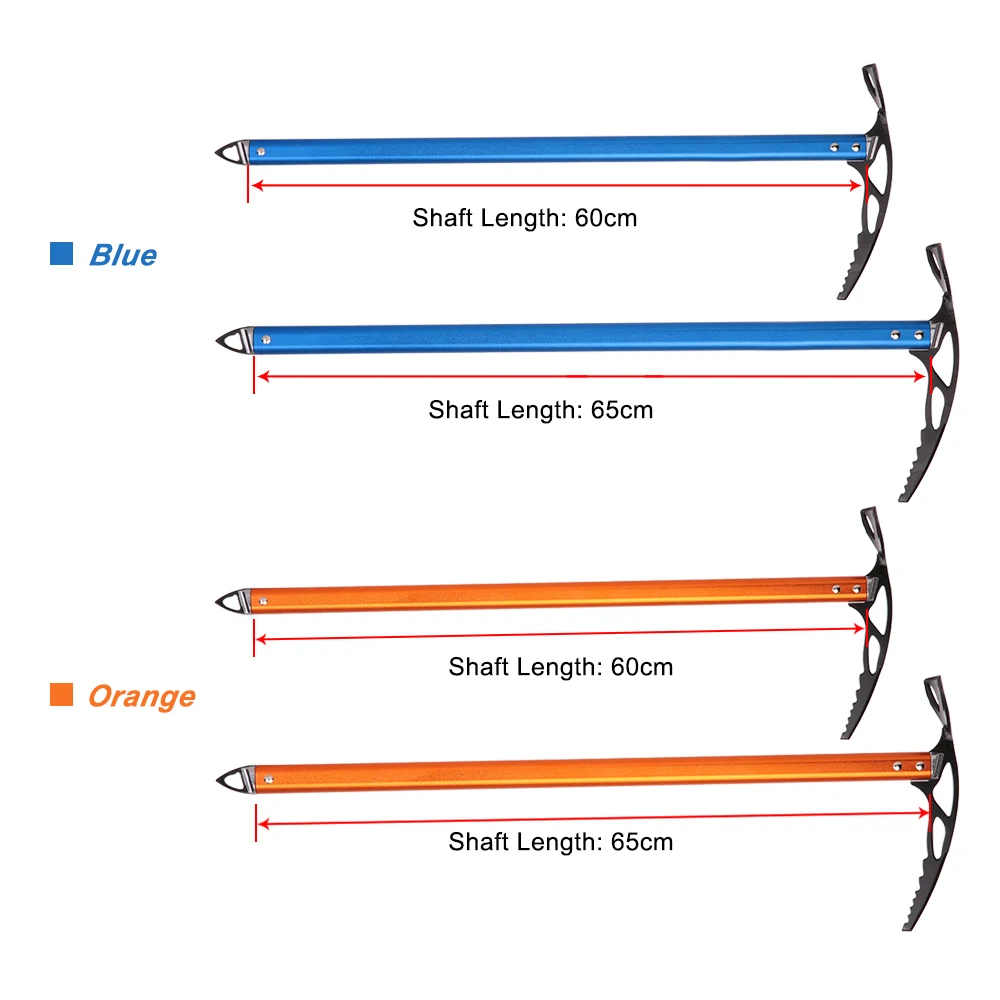 Открытый Кемпинг Алюминиевый дизайн ледяной топор легкий анодированный