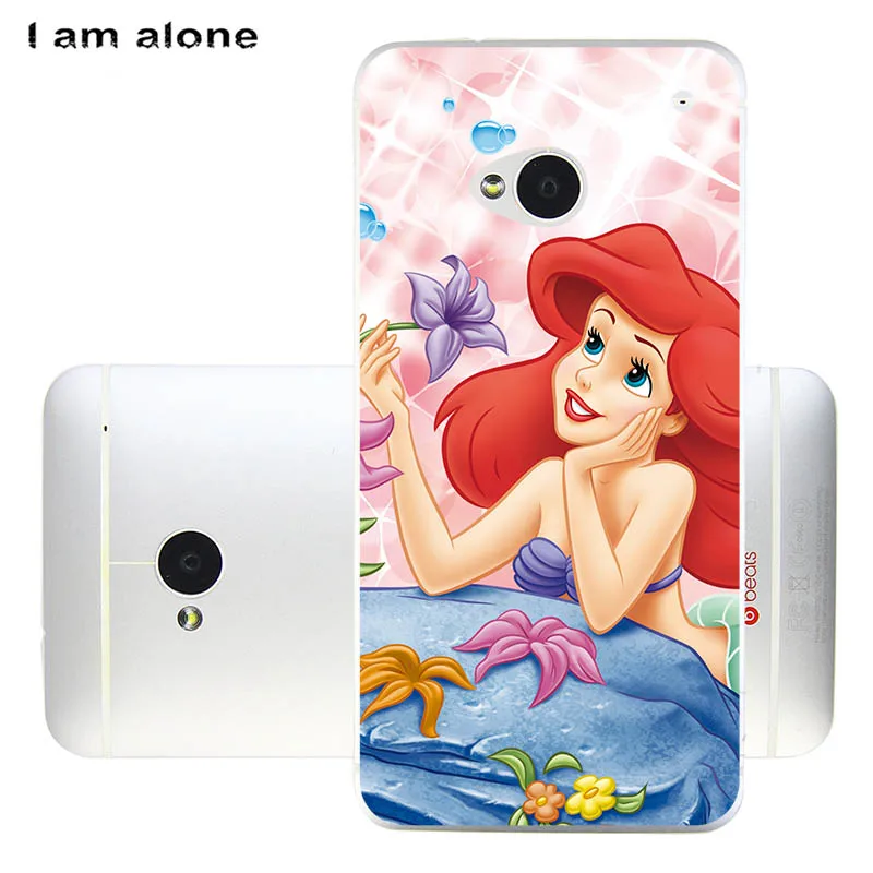 Чехлы для телефона I am alone для htc One M7 802d 4,7 дюймов, мягкий чехол для мобильного телефона из ТПУ, Модные цветные сумки для htc One M7 802d