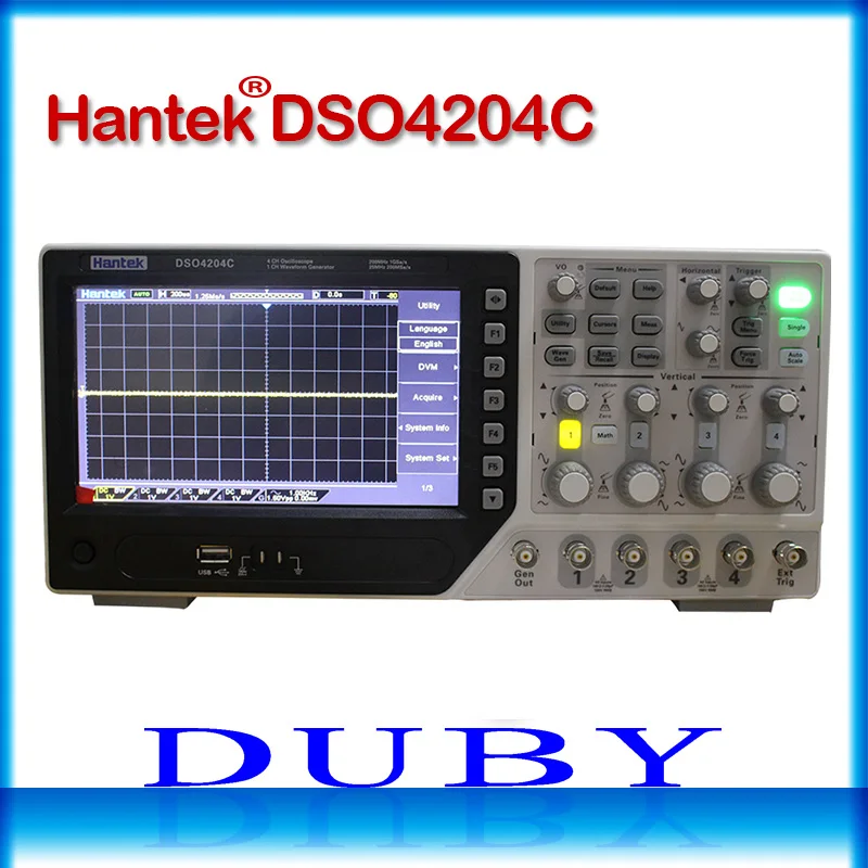 Цифровой осциллограф Hantek DSO4084C DSO4104C DSO4204C DSO4254C портативный 80 250 МГц 4 канала 1GSa/s