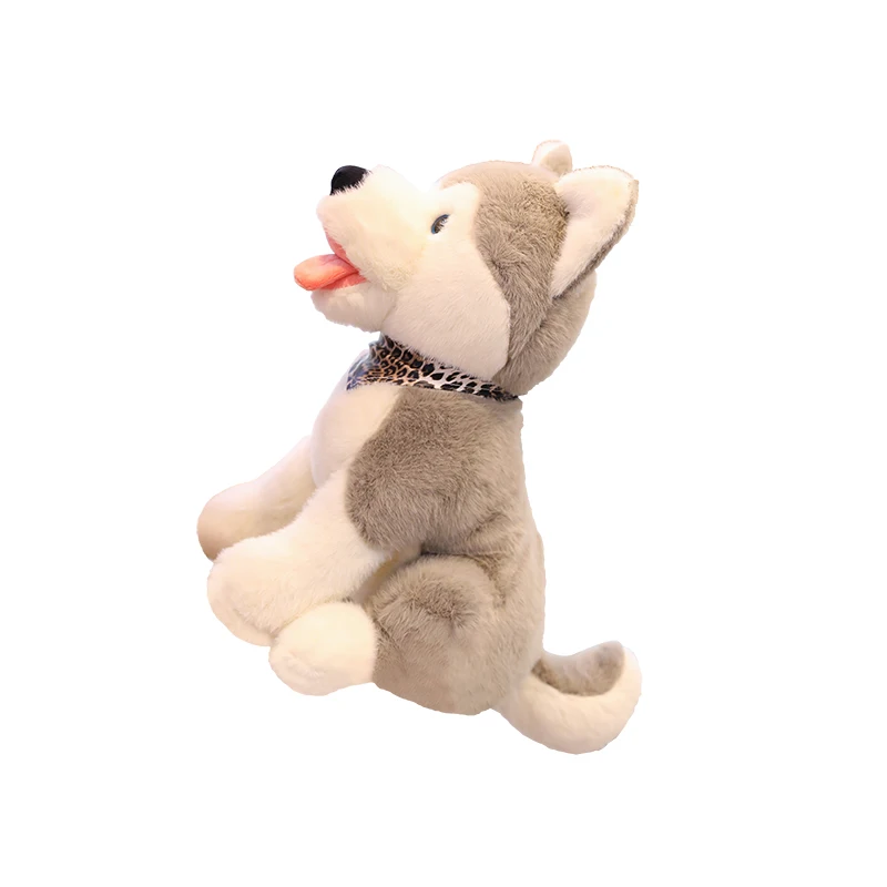 

Simulated Husky Puppy Plush Toy Puppy Dog Erha Children Doll with Sleeping Doll Girl's Birthday Gift