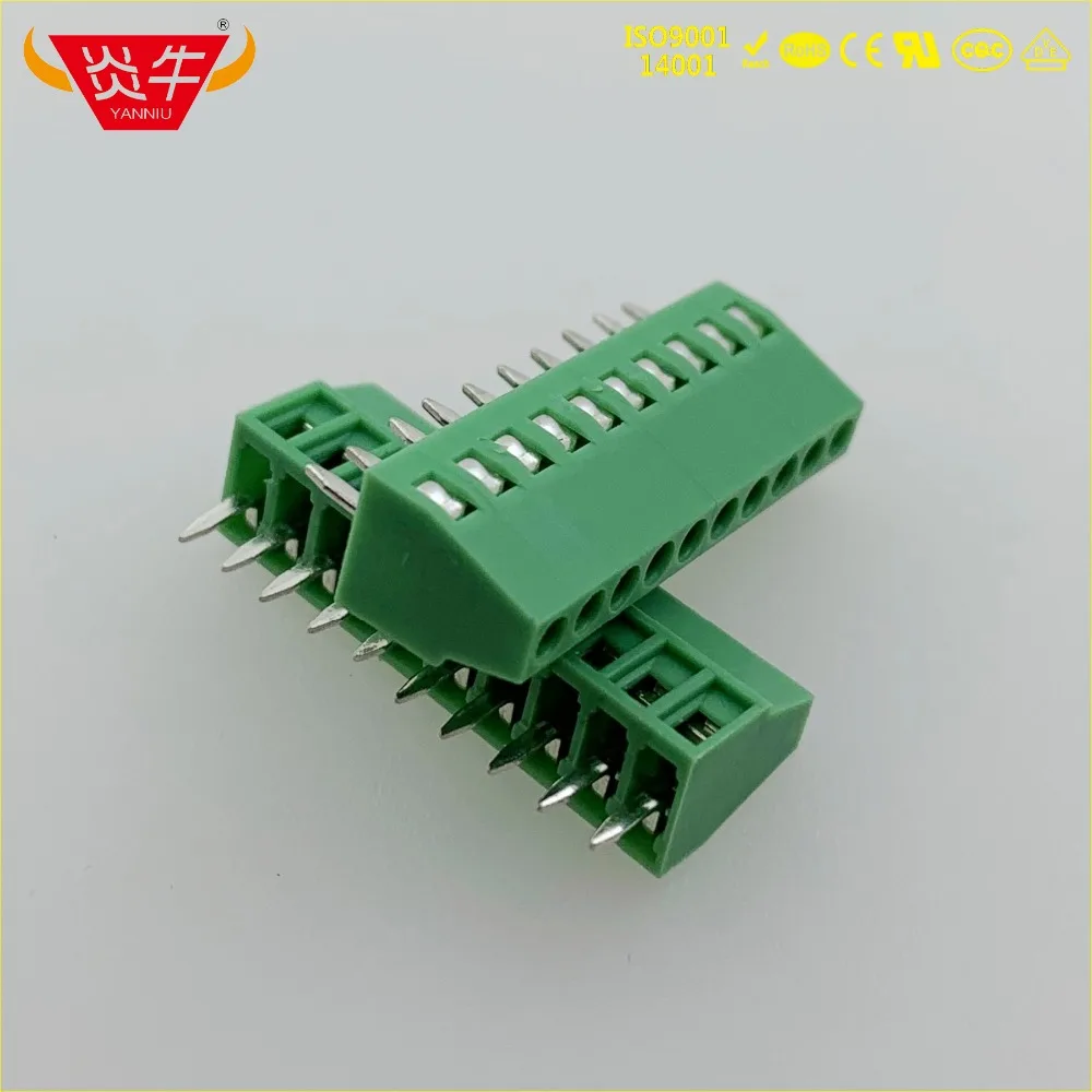 KF308 2 54 мм 10PIN мини PCB Универсальный винтовой клеммный блок DG308 KF128-2.54-10P MPT0 5/10-2 54-1725737