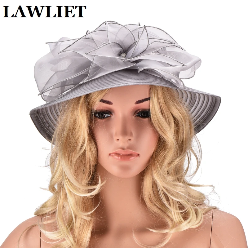 Шляпка от солнца с широкими полями женская Элегантная модная мягкая Федора из