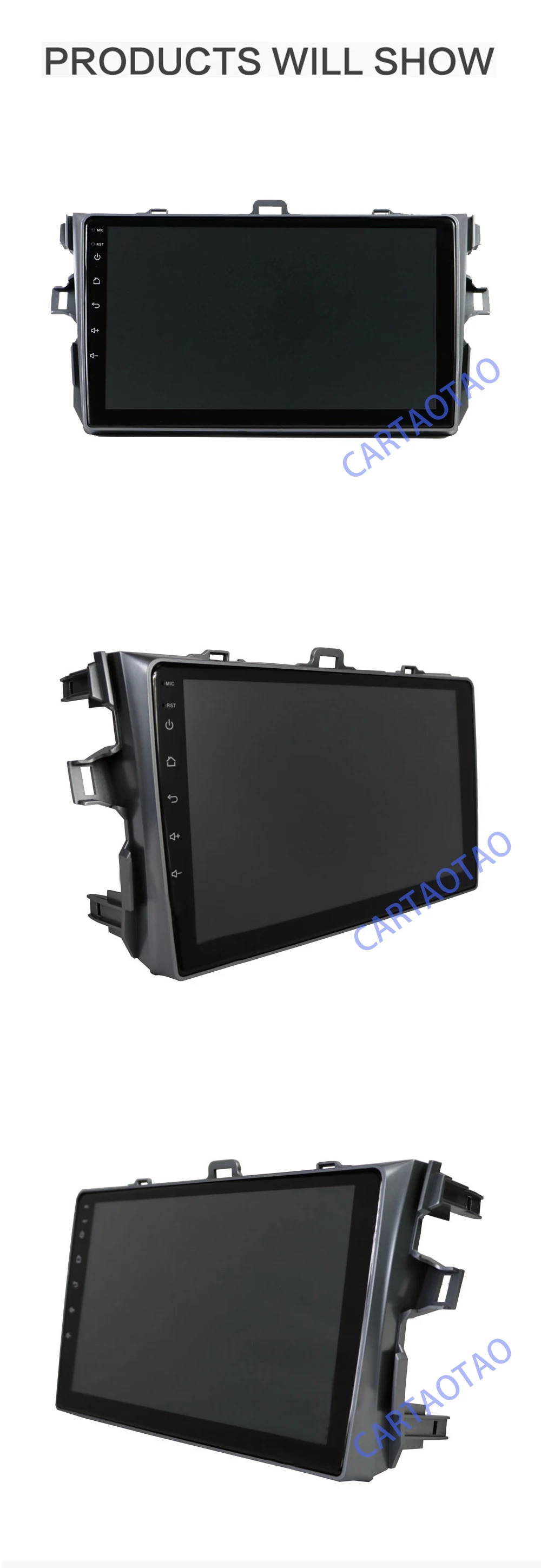 2din 2.5D Android автомобильный радио мультимедиа плеер для Защитные чехлы для сидений, сшитые специально для Toyota Corolla E140/150 2006 2007-2009 2010 2011 2012 2013 Navitel gps Wi-Fi