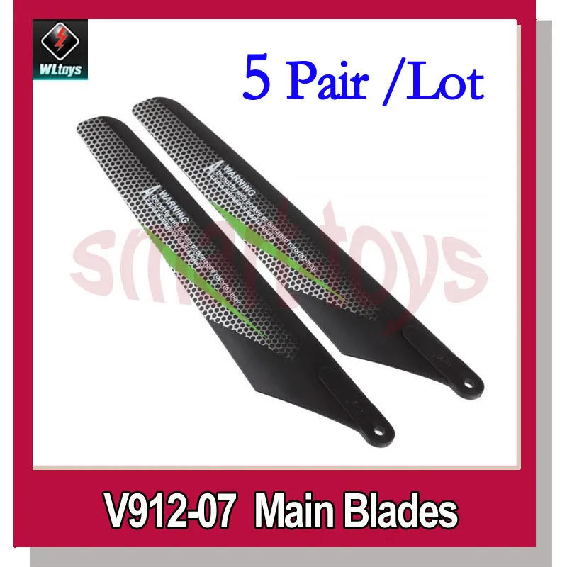 

5Pair V912-07 Main Blades Orange Green for Wltoys V912 RC Helicopter Spare Parts