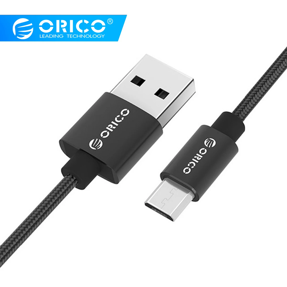 ORICO 2.4A Micro USB кабель нейлон быстрое зарядное устройство кабель для передачи данных Универсальный Android мобильный телефон зарядный кабель для samsung Xiaomi LG