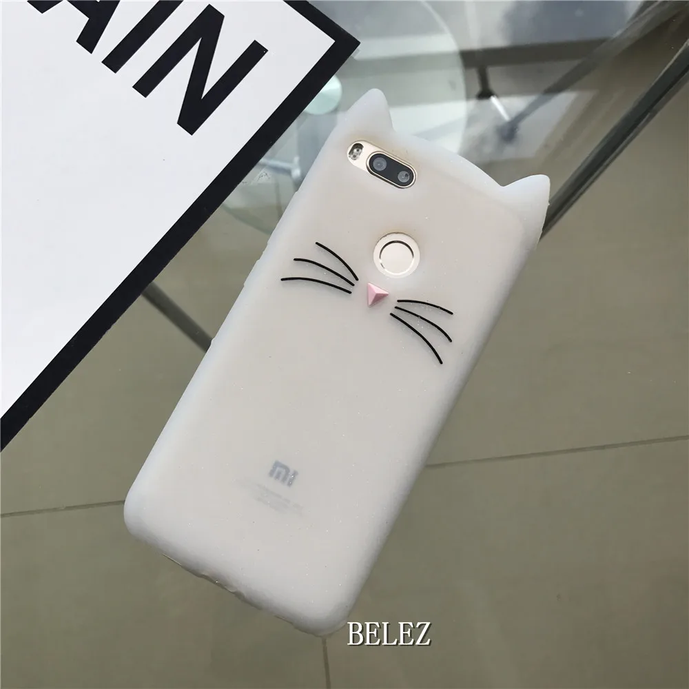3D милый чехол с кошачьими ушками для Xiao mi Red mi Note 6 Pro 5 6A 5A Prime mi F1 mi 6 8SE 5X A1 A2 Lite силиконовый мягкий блестящий чехол