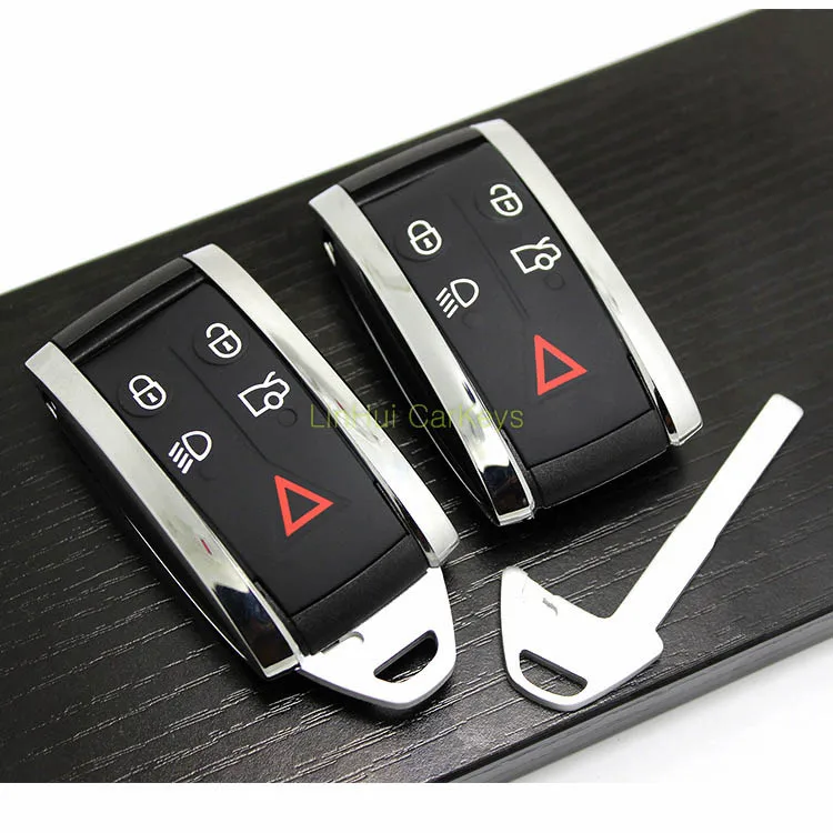 10 шт. PINECONE для ключа оболочки JAGUAR XF XK XKR X-Тип S-Тип Remote Key 5 кнопки ключ чехол с Uncut