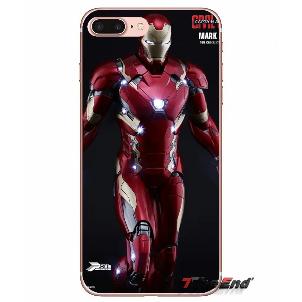 For Huawei G7 G8 P7 P8 P9 Lite Honor 4C 5X 5C 6X Mate 7 8 9 Y3 Y5 Y6 II 2 Pro 2017 Iron Man and Captain America TPU Soft Case | Мобильные