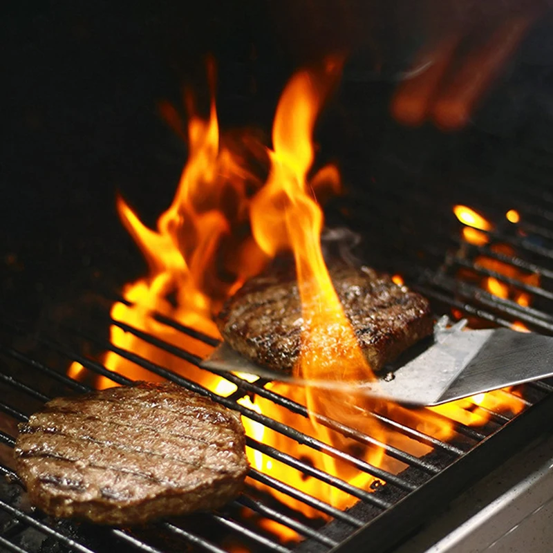 Металлический шпатель из нержавеющей стали и скребок набор 3 пластиковых ручек