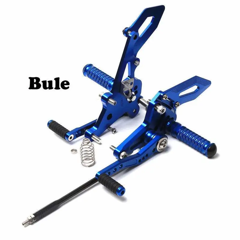 Motorcycle CNC Aluminium Adjustable Rider Rear Sets Rearset Footrest Foot Rest Pegs For Kawasaki Z125 Pro 2016 2017 | Автомобили и