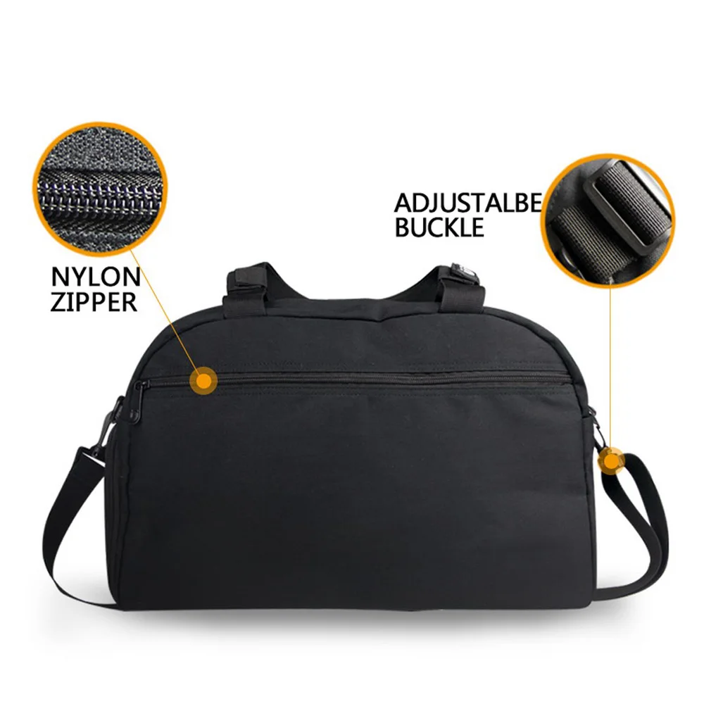 FORUDESIGNS/Черная спортивная сумка для портрета женская занятий танцами и йогой