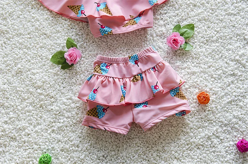 Бесплатная доставка Новинка 2019 года детский купальный костюм для девочек бикини