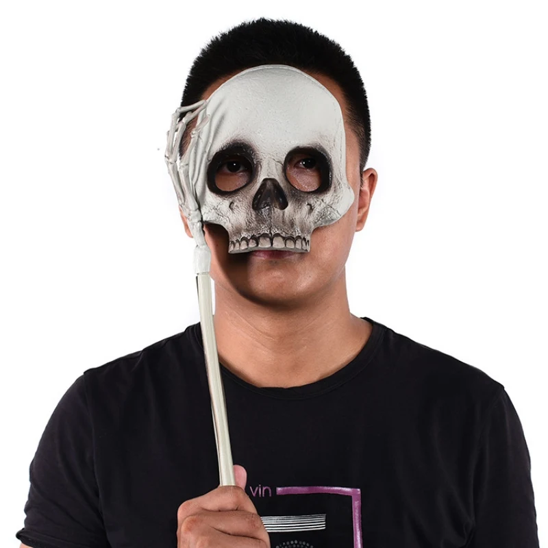 Fake Ghost Mask Detachable Halloween Taro Funny Gag Toys Hand Horror Props Performing Masquerade Supplies Spoof | Игрушки и хобби