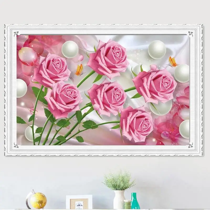 5d diy Алмазная картина розы цветы вышивка крестом полное сверление свадебное