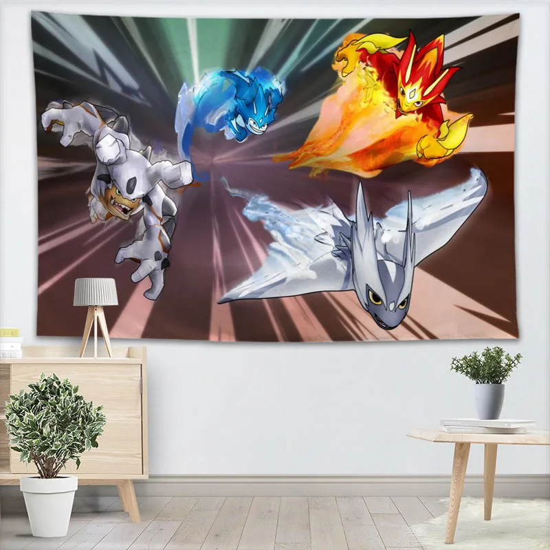 Slugterra Ghouls Wall Tapestry Custom Your Pattern Yoga Office Sofa Bedspread For Kids Room College Dorm Decoration | Дом и сад