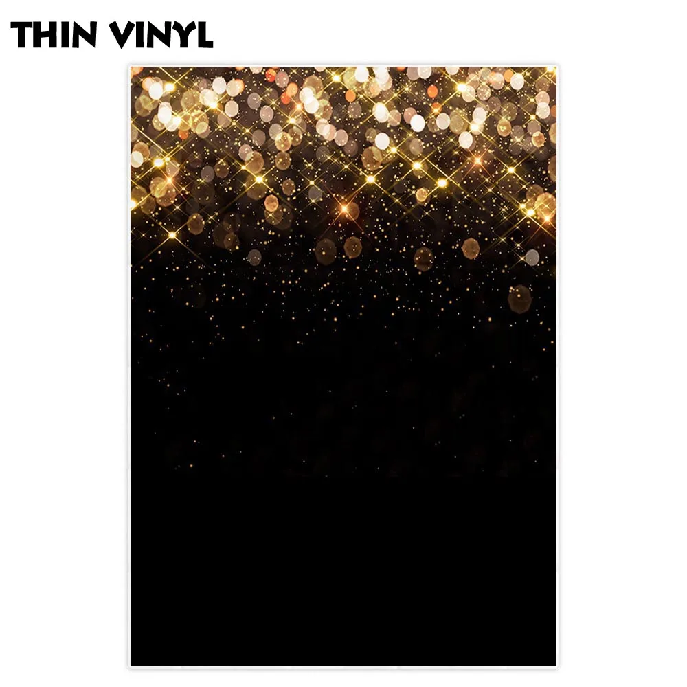 Allenjoy боке фото фон блестящий блеск золотой черный свадебный портрет Вечерние