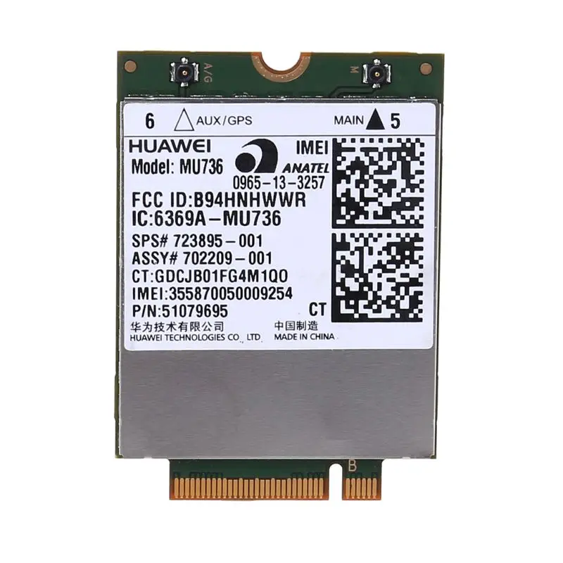 NoEnName_Null высокое качество WWAN карта NGFF M.2 беспроводной 3g для HUAWEI MU736 WCDMA HSP HSPA+ EDGE GPRS GSM модуль
