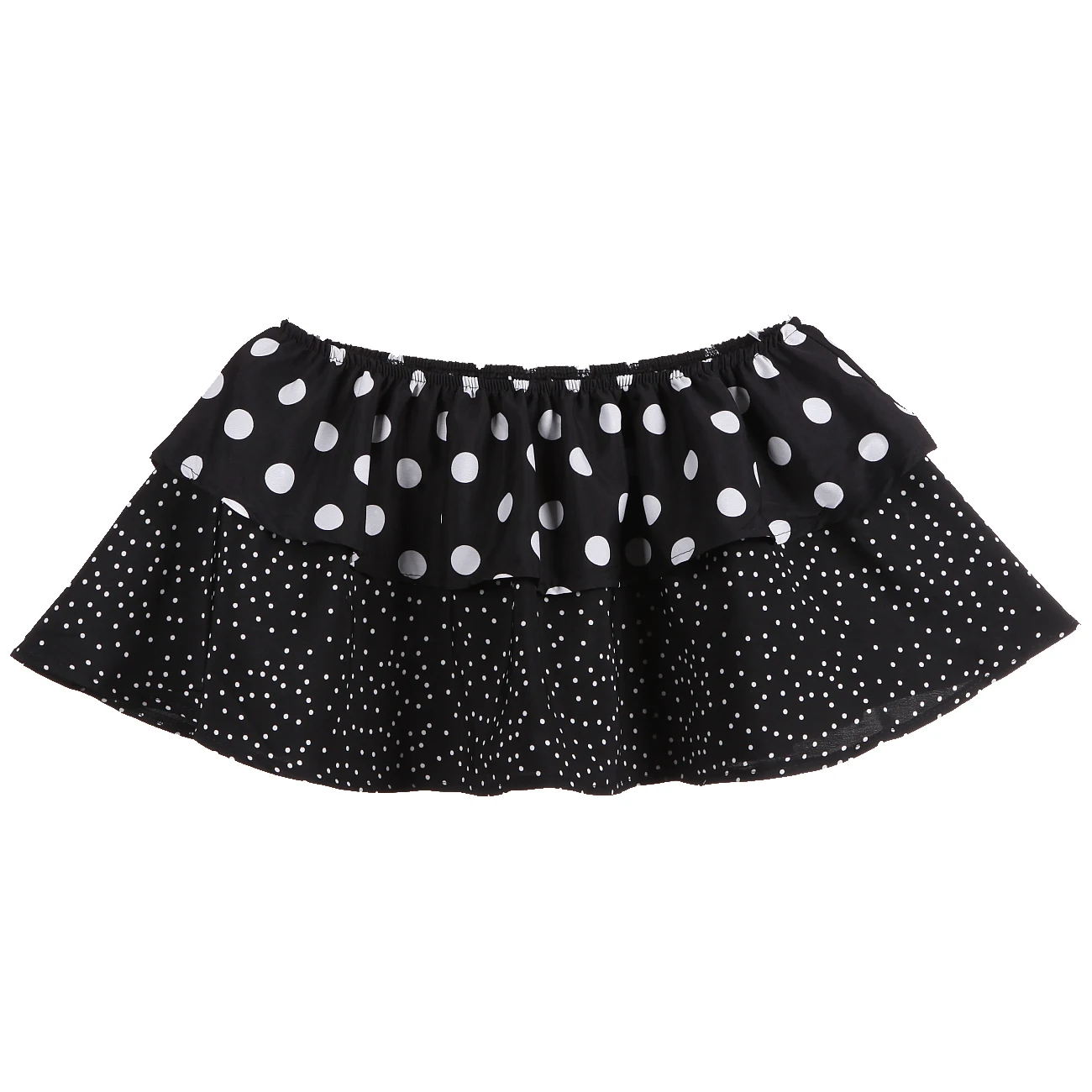 Модная женская блузка в горошек с открытыми плечами без рукавов рюшами открытой