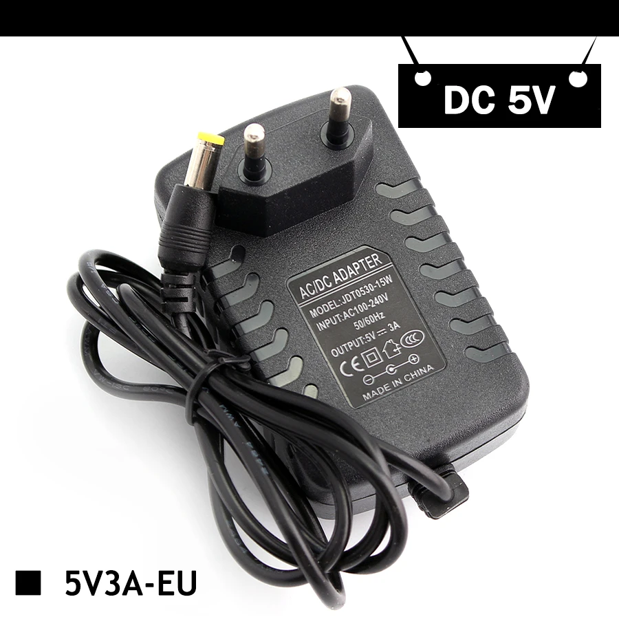 Универсальный адаптер питания AC DC 5 V 1A 2A 3A адаптер 220V до 12 5 V вольт адаптер питания 5 V AC/DC ЕС США штекер светодиодный светильник