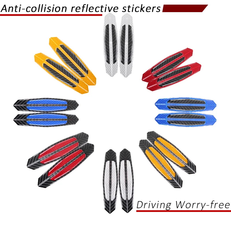 

Carbon Fiber Car Reflective Strip Protective Sticker For Alfa Romeo 159 Chevrolet Aveo Captiva Ford Focus 3 Fiesta Mondeo Fusion