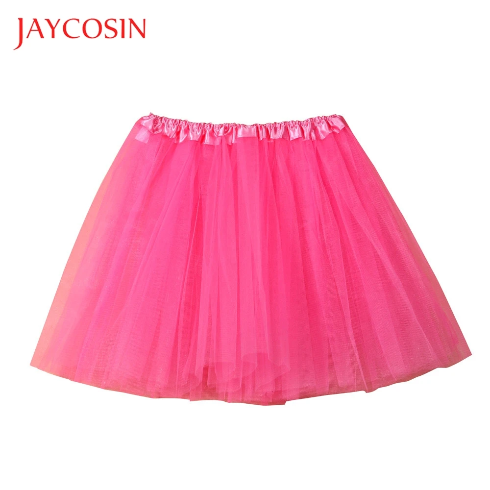Женская короткая юбка из плиссированной газовой ткани JAYCOSIN Однотонная