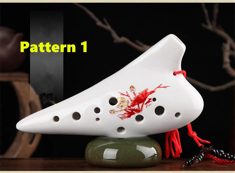 12 отверстий по краям Ocarina Alto C Flute вертикального типа ручной работы of Time народный