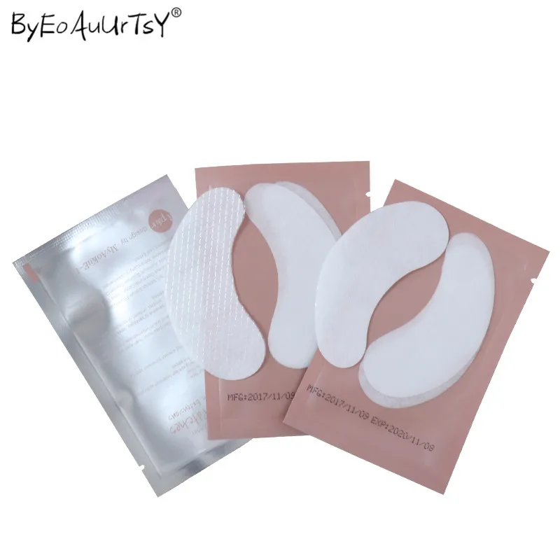 50pairs Pink Women Under Eye Pads Patches Eyelash Extension Lash Paper Stickers Application Make Up Tools | Красота и здоровье