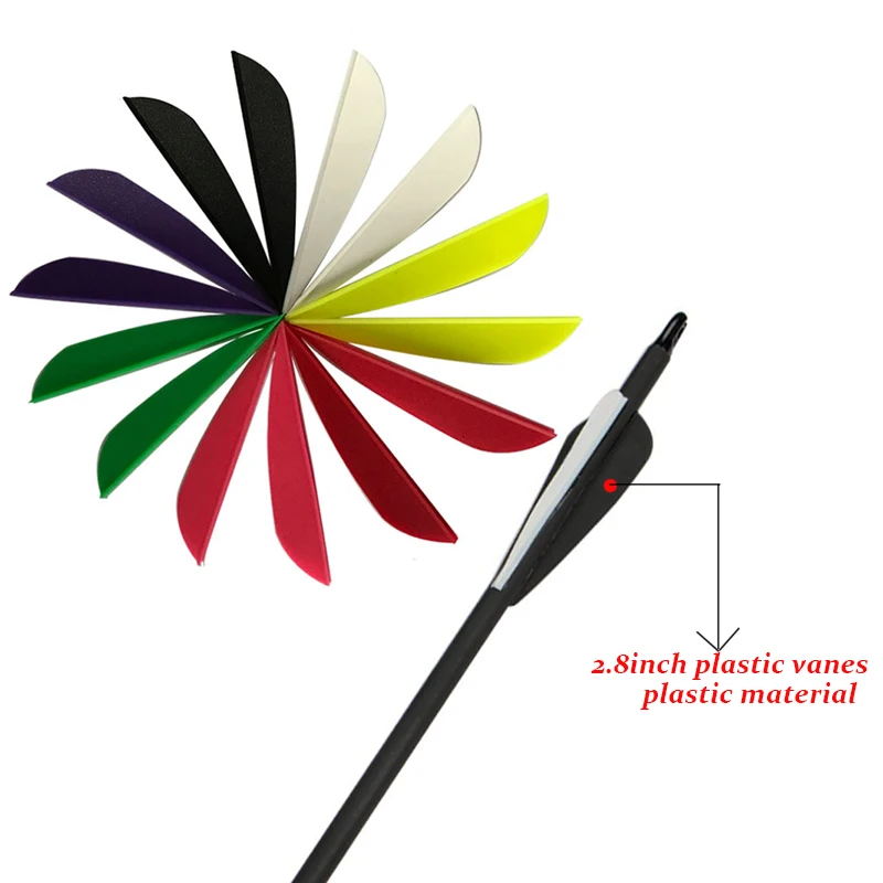 

Linkboy Archery 120pcs arrow High elastic 2.8" vane plastic for arrows shaft compound traditional bow accessories hunting