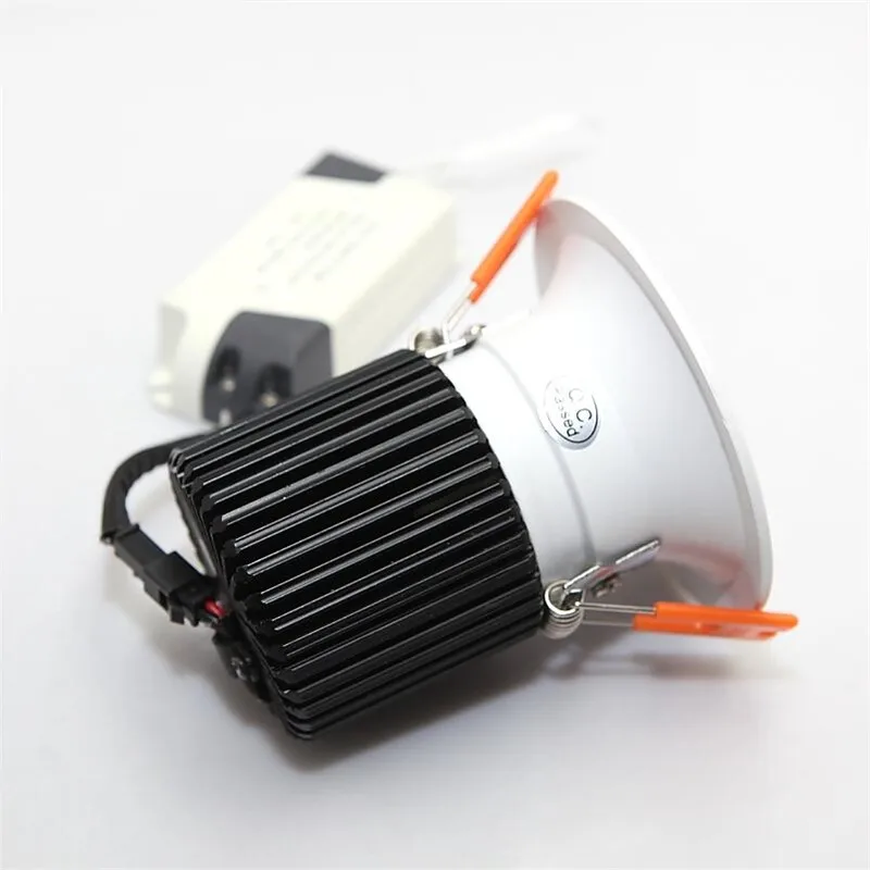 DHL Free Dimmable 12W Светодиодный светильник высокой яркости Led COB утопленные потолочные