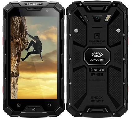 Conquest S8 IP68 водонепроницаемый ударопрочный 4G смартфон 3 ГБ ОЗУ 32 Гб ПЗУ MTK6735 четырехъядерный Android 5,1 6000 мАч аккумулятор мобильный телефон