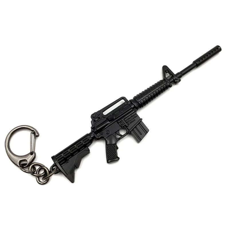 Игра PLAYERUNKNOWN'S BATTLEGROUNDS Косплей Костюм брелок akm 98k модель оружия брелок PUBG Pan шлем для веера подарок - Цвет: 17