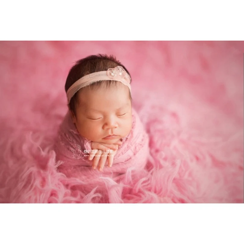 New arrival Newborn cheesecloth wrap photography props Baby stretch knit Nweborn swaddle blanket photo | Мать и ребенок