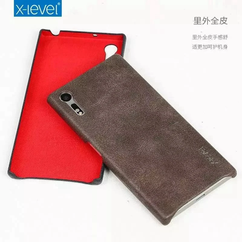 X-Level Роскошный чехол из искусственной кожи для Sony Xperia XZ X Performance XA Dual Sim Z5 Premium Plus E5