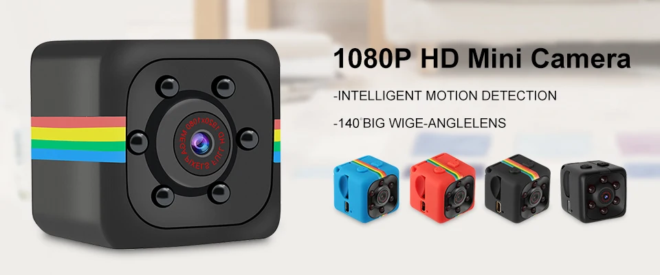 Мини SQ11 Автомобильный видеорегистратор DV 1080P камера видеокамера Спортивная видеорегистратор Full HD 140 градусов широкий угол ИК ночного видения видео рекордер