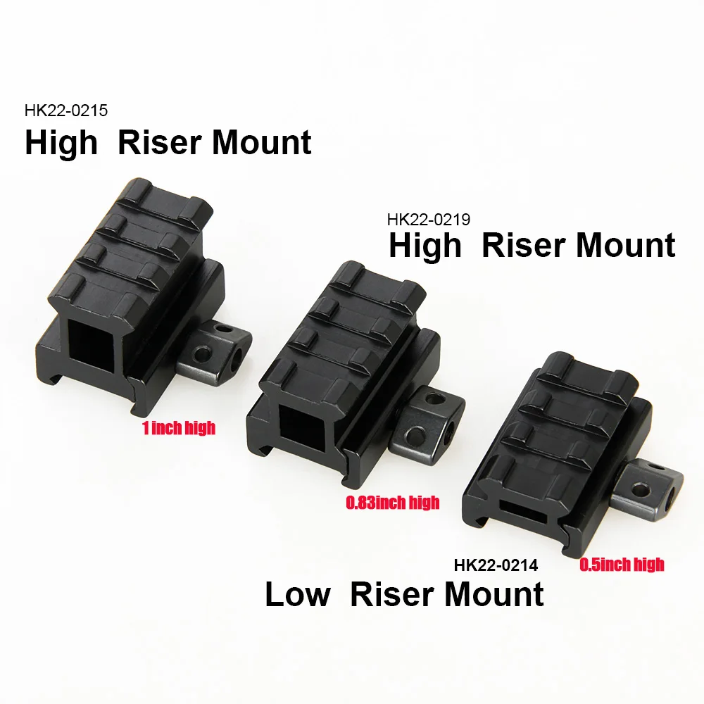 CANIS LATRANS Red Dot Scope Weaver Picatinny Riser Rail Mount 1/2 & 4/5 1 дюймовый Низкопрофильный 3