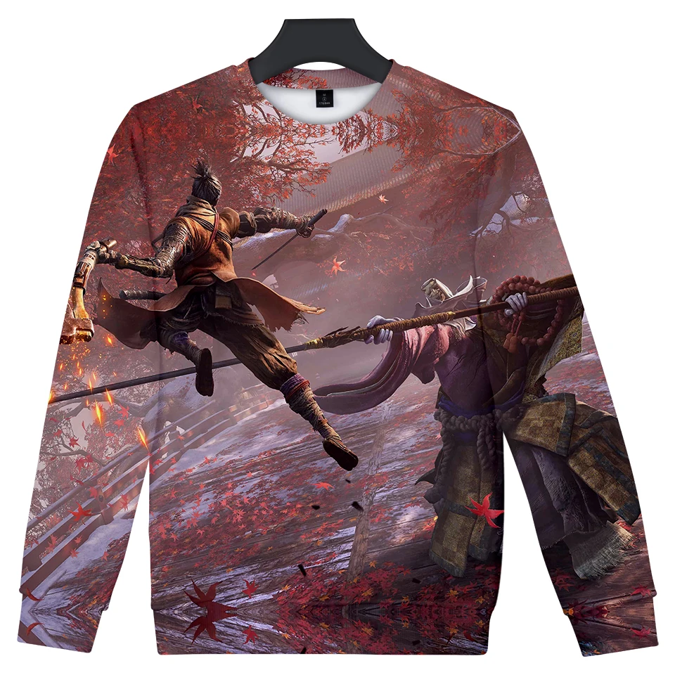 New Hot Game SEKIRO Shadows Die Twice 3D Print Boys Capless Sweatshirts Leisure Fashion Winter High Quality Outwear Popular Tops | Мужская