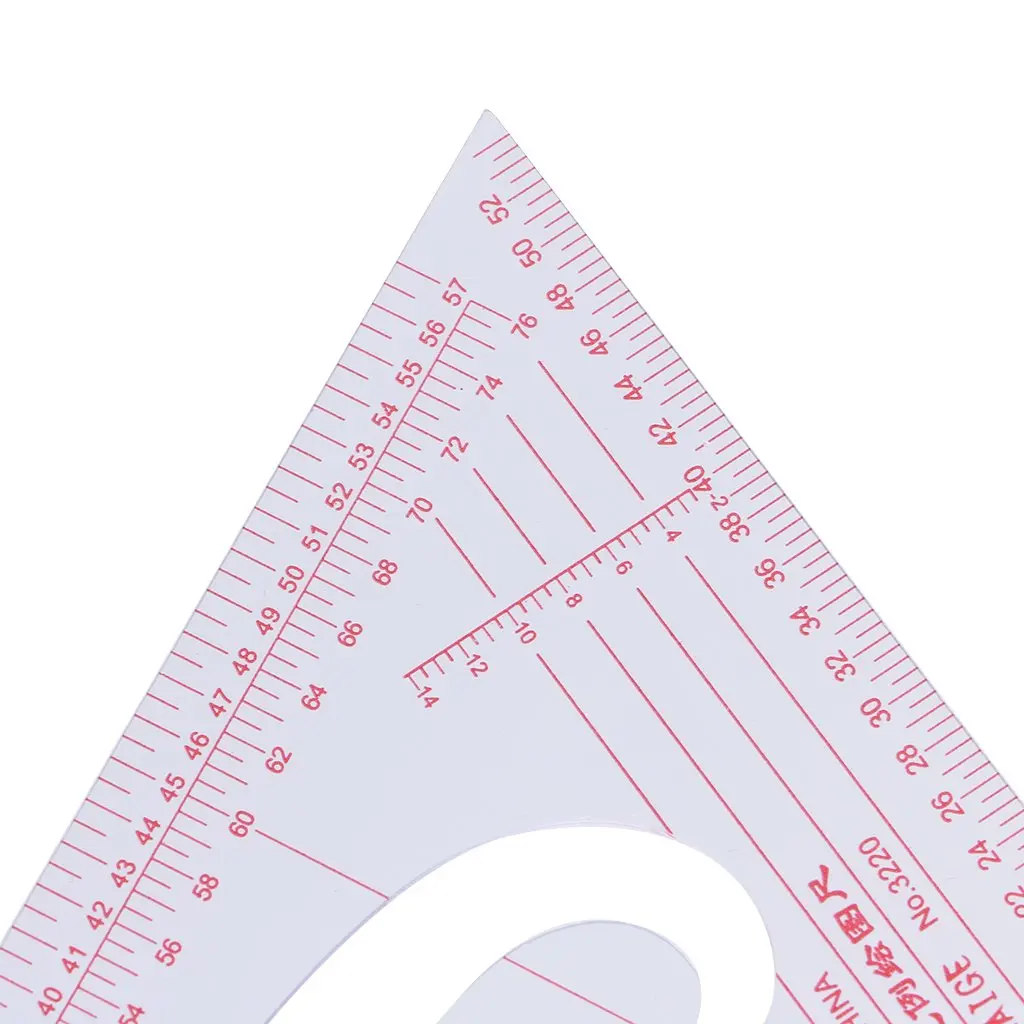 Wear-Resistant Patchwork Ruler Clothing Drawing Plate Making Ruler 1:3/1:4/1:5 Tailor Sewing Rule Tool Sewing Ruler 3220