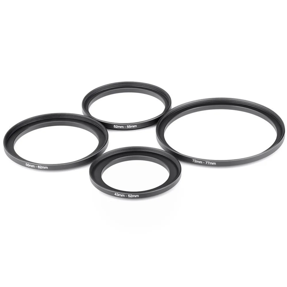 10 шт. анодированный черный металлический повышающий переходник Neewer набор из 26 30