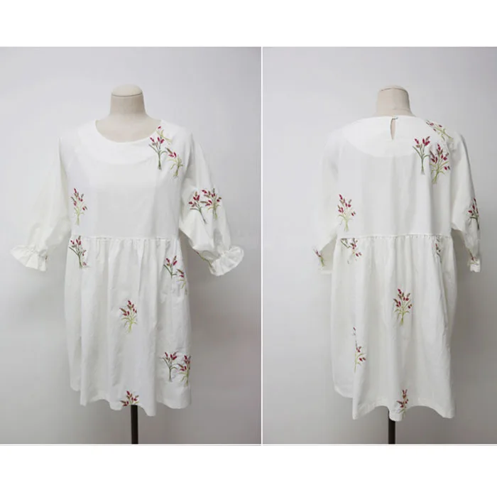 

Summer Wear Princess Fashion Cute Embroidery Dresses Maternity Clothes For Pregnant Women Elegant Ladies Pregnancy Clothing