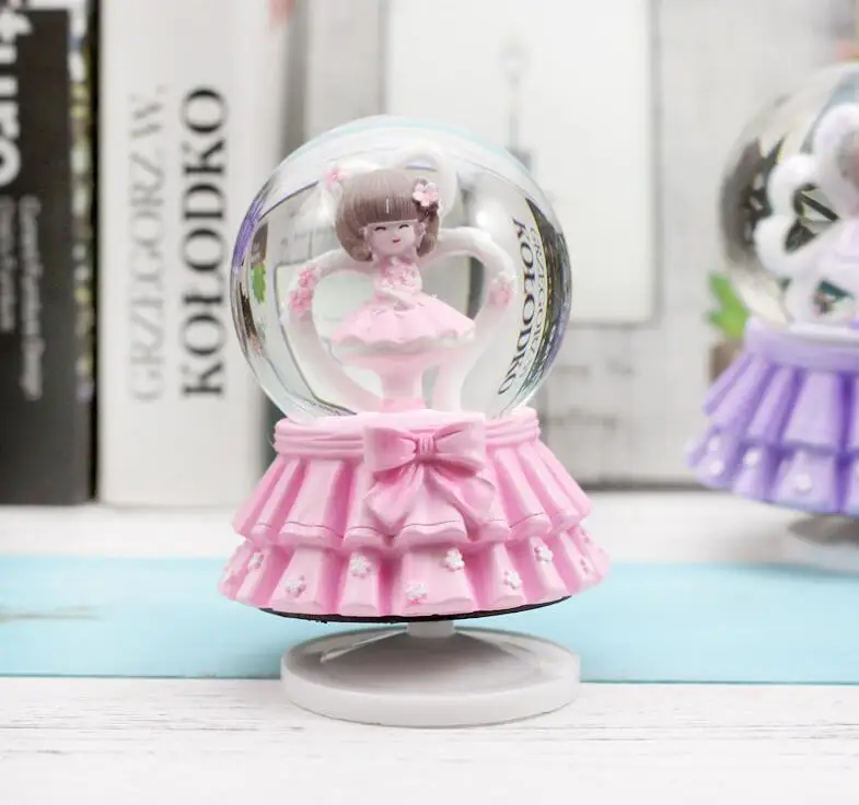DYZ 807++++Creative flower fairy crystal ball romantic lovers music box handicraft decoration |