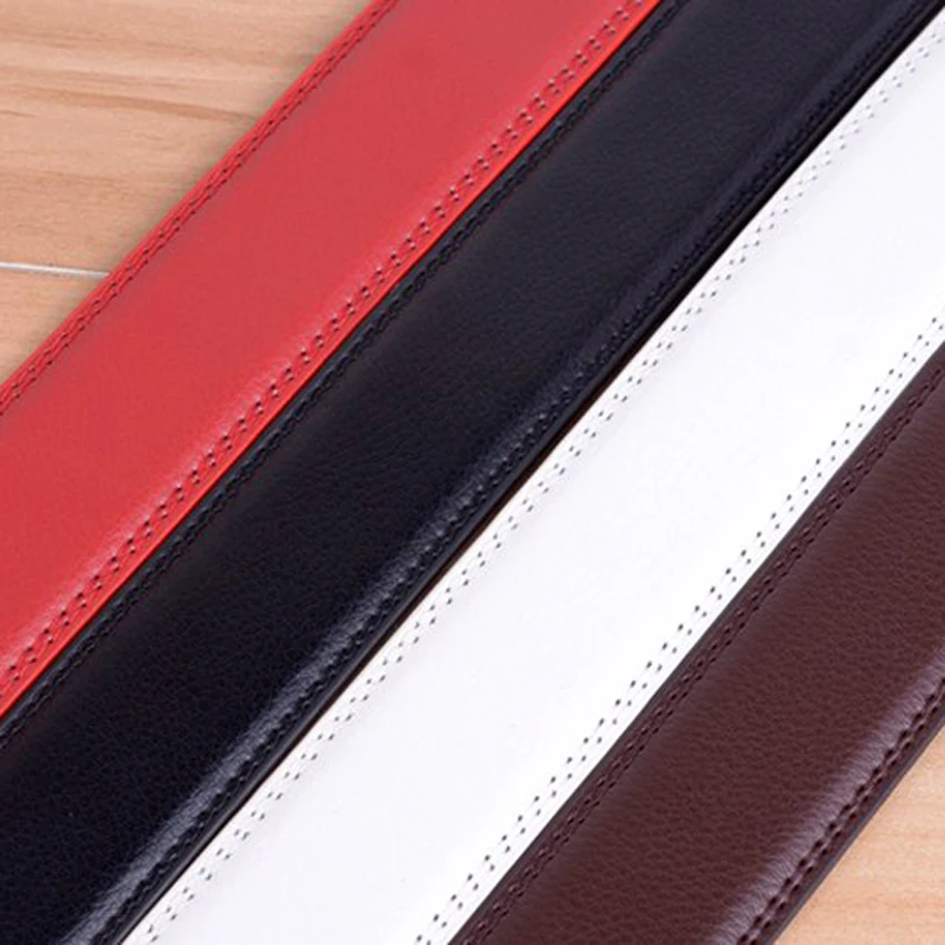 Мужские кожаные ремни с автоматической пряжкой длина 110 130 см|leather belts for men|leather