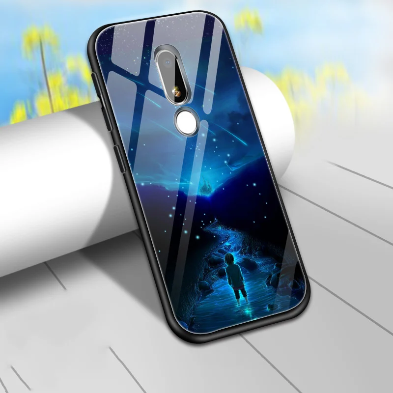 Для Meizu V8 Чехол крышка Роскошный закаленное стекло Мультфильм силиконовый бампер