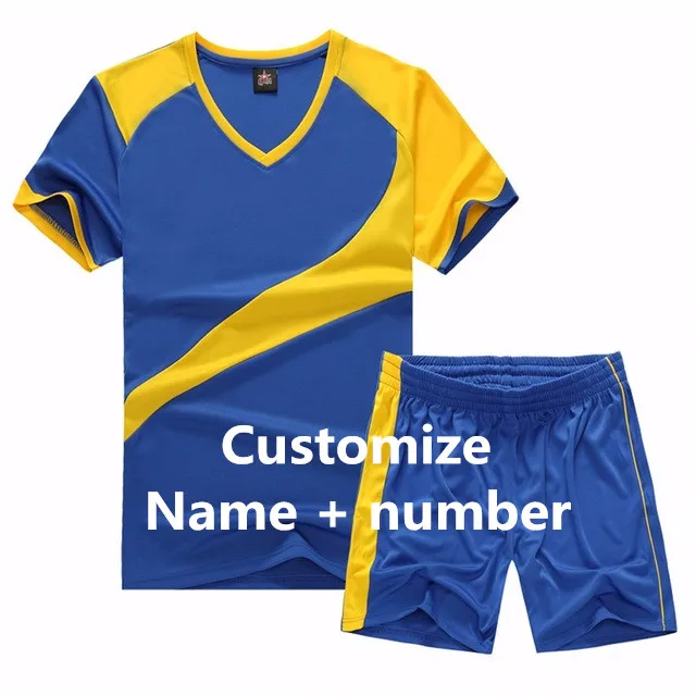 Customize Name Numbe Высокое качество, детский футбольный свитер,,, детский футбольный комплект для мальчиков, на заказ, Футбольная форма, Детская Молодежная одежда с короткими рукавами - Цвет: Customize Name Numbe